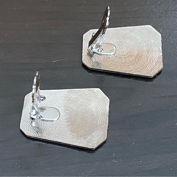 Indian Lore Genuine Copper Porcelain Enamel Inlaid Thunderbird Clip On Earrings - Picture 11 of 11